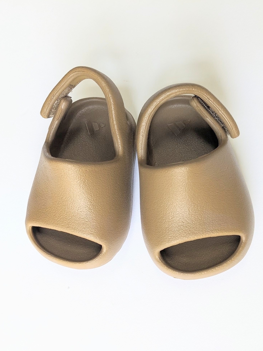 Yeezy Infant Tan Slide Sandals with Heel Strap